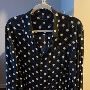 All Saint Polka Dot Long Sleeve Shirt